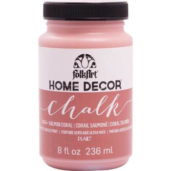 Plaid FolkArt 236ml Home Decor Chalk Acrylic Paint - Salmon Coral