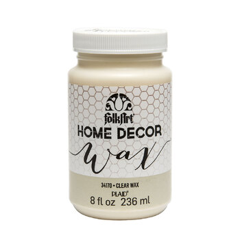 Plaid FolkArt 236ml Home Decor Wax Non-Toxic - Clear