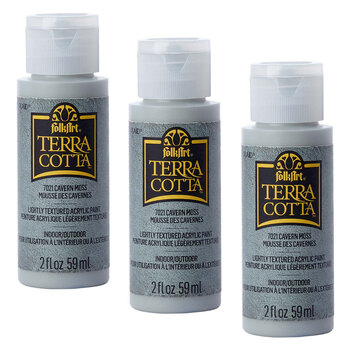 3PK Plaid FolkArt Terra Cotta 59ml Acrylic Paint - Cavern Moss