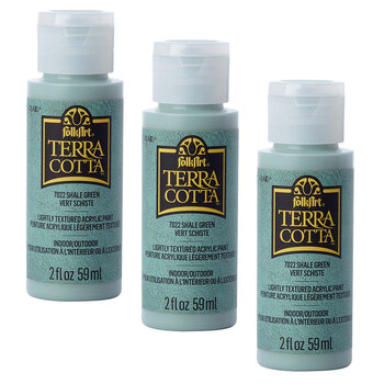 3PK Plaid FolkArt Terra Cotta 59ml Acrylic Paint - Shale Green