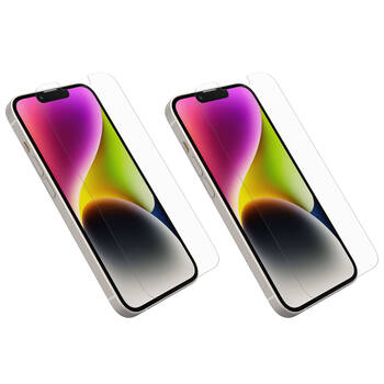 2PK OtterBox Tempered Glass Screen Protector For iPhone 16e/15/14 - Clear