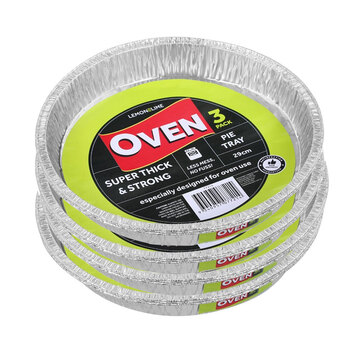 12PK Lemon & Lime Foil Pie Tray 29cm