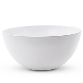 Lemon & Lime 30cm Melamine Round Salad Bowl Large - White