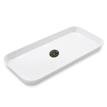 Lemon & Lime 28x15cm Melamine Sandwich Serving Tray - White