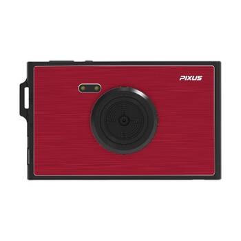 FireFly Pixus Slim Digital Compact Camera Portable Stylish - Red Metallic