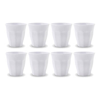 8PK Lemon Lime Melamine Cup Tumbler 300ml - White