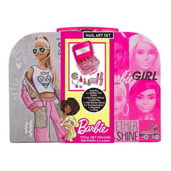 Barbie Nail Art Set Box Kids Toy 5y+