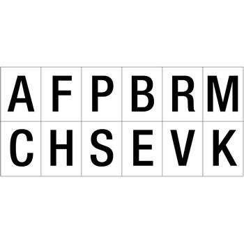 36pc AgBoss Dressage Arena Marker Letters 'AFPBRMCHSEVK' Set 25cm Black