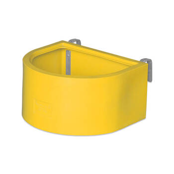 AgBoss D Shape Horse Sables and Paddock Fence Feeder 45L Yellow