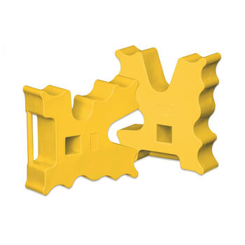 2pc AgBoss Equestrian Show Jumping Cavaletti Jump Blocks Versatile Yellow