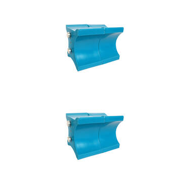 2x 2pc AgBoss Equestrian Show Jumping Keyhole Jump Cup Inserts Teal