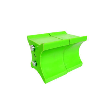 2pc AgBoss Equestrian Show Jumping Keyhole Jump Cup Inserts Lime