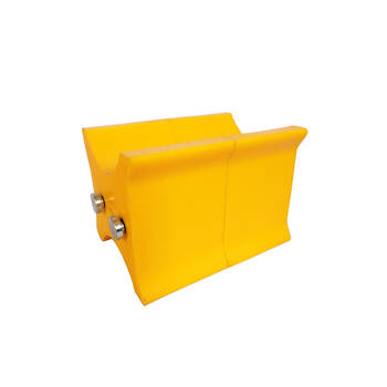 2pc AgBoss Equestrian Show Jumping Keyhole Jump Cup Inserts Yellow