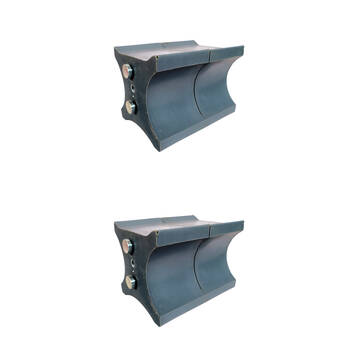 2x 2pc AgBoss Equestrian Show Jumping Keyhole Jump Cup Inserts Black