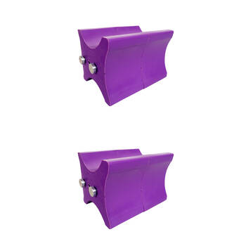 2x 2pc AgBoss Equestrian Show Jumping Keyhole Jump Cup Inserts Purple