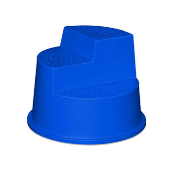 AgBoss Mount Ease Three Step Horse Mounting Block 150kg Capacity Blue