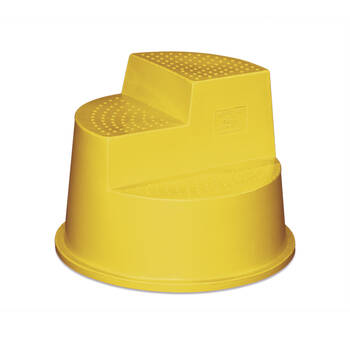 AgBoss Mount Ease Three Step Horse Mounting Block 150kg Capacity Yellow