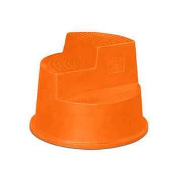 AgBoss Mount Ease Three Step Horse Mounting Block 150kg Capacity Orange