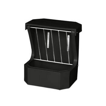 AgBoss Equine and Livestock Hay Rack Feeder With Lid 66x57cm Black