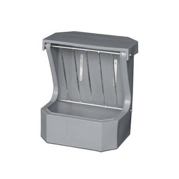 AgBoss Equine and Livestock Hay Rack Feeder With Lid 66x57cm Grey