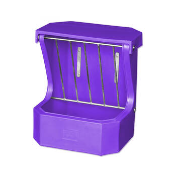 AgBoss Equine and Livestock Hay Rack Feeder With Lid 66x57cm Purple