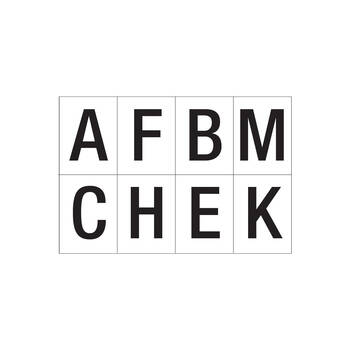 24pc AgBoss Dressage Arena Marker Letters 'AFBMCHEK' Equestrian Set 25cm Black