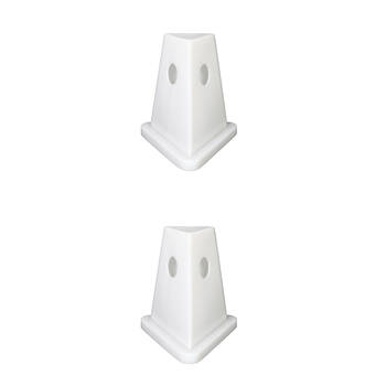 2PK AgBoss Dressage Equine Arena Corner Marker Cones 40cm Natural