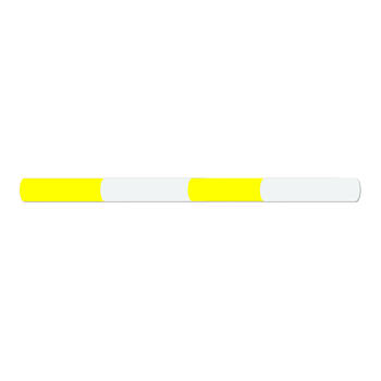 AgBoss Equestrian Show Jumping Jump Pole 2.4m Natural and Yellow