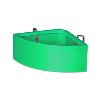 AgBoss Corner Shape Horse Stables and Paddock Fence Feeder 45L Green