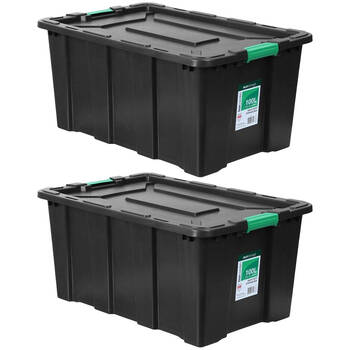 2PK Boxsweden Eco Storage Heavy Duty Box 100L 75.5x51x38.5cm
