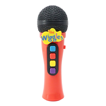 The Wiggles Sing Along Microphone w/ 4 Songs Red Kids Toy 3y+