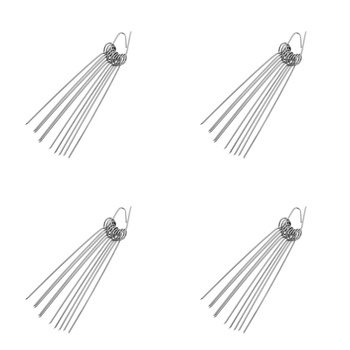 40pc Westmark Reusable Stainless Steel Swiss Roll Needles 10cm - Silver