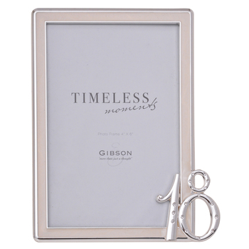 Gibson Gifts Diamond 18 Photo Frame 4x6" Rectangle Silver