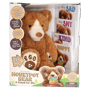 Storytime Honeypot Bear Kids/Childrens Talking/Read Along Plush Bear 3y+