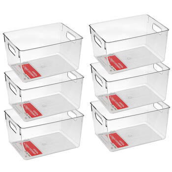 6PK Boxsweden Crystal Storage Container - Large