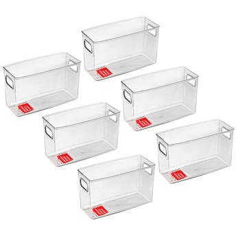 6PK Boxsweden Rectangle Crystal Storage Container