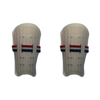 2PK Reusch Senior Plastic Hook and Loop Shin Pads Soccer Gear w/ Adjustable Straps