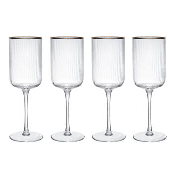 4pc Mikasa Sorrento Crystal Red Wine Glass Set, 450ml