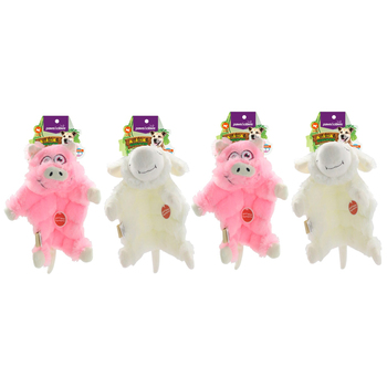 2PK Paws & Claws 32x27cm Animal Kingdom Squeaky Blanky - Assorted