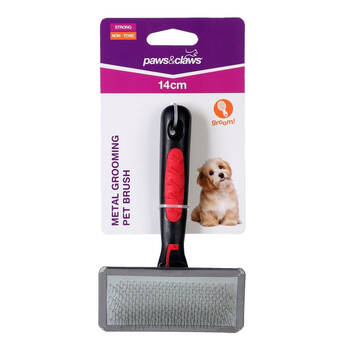 Paws & Claws 14cm Metal Grooming Pet Brush