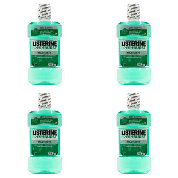 4PK Listerine Antibacterial Mouthwash 1L - Freshburst