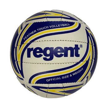 Regent Offical Sized Feather Touch Volleyball Playing/Training Multi Colour