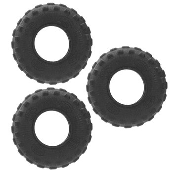 3PK Paws & Claws All Terrain Rubber Tyre Small Chew Toy 9X9X3.5cm
