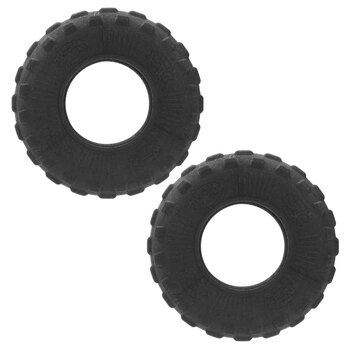 2PK Paws & Claws All Terrain Rubber Tyre Large Chew Toy 21X21X5.5cm