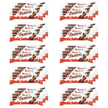 10PK 3x 43g Kinder Bueno Crispy Wafer Creamy Chocolate Hazelnut Bar Twin