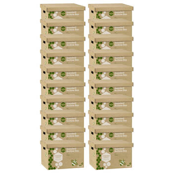 20x Marbig Standard Archive Box w/ Lid