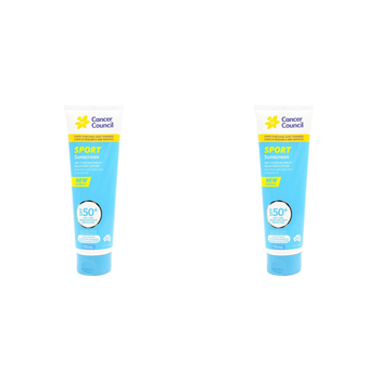 2PK Cancer Council 110ml Sport Sunscreen SPF50+ Body Lotion