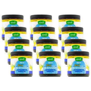 12PK Airall  3in1 Air Freshener w/ Essential Oils - Fresh