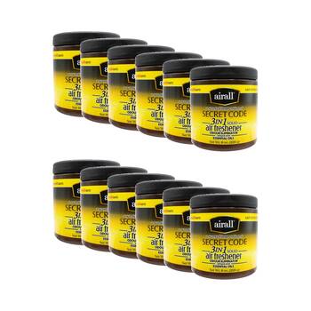 12PK AirAll Air Freshener 3-in-1 Solid Odour Eliminator 226g Secret Code Scent
