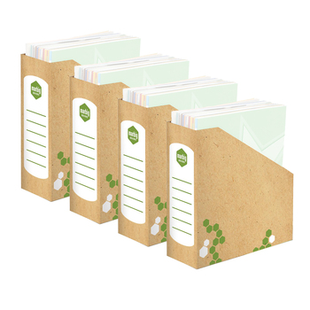 4PK Marbig Magazine Holder Grey